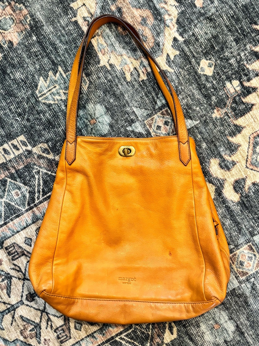 Margot Genuine Leather Shoulder Tote Bag New York